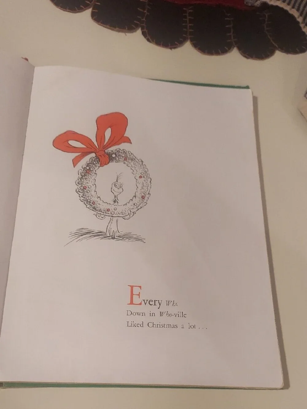 How The Grinch Stole Christmas! By Dr. Seuss Hardcover Edition